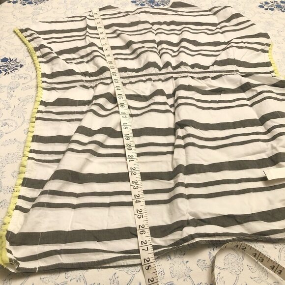 Cat & Jack Size L 10/12 Cotton Swimsuit Coverup Striped Fringe Pullover - Picture 8 of 14